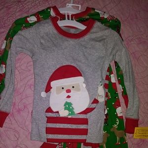 Christmas is near! 4T 2 pairs Santa pj's